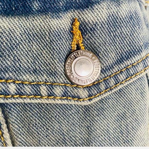 PrettyLittleThing denim bodysuit size 2 - Picture 3 of 7